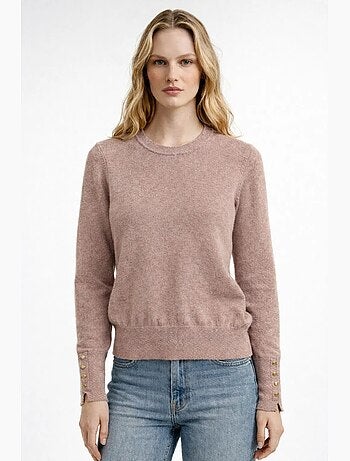 Camisola de malha com decote redondo mixray