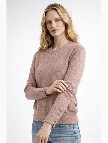Camisola de malha com decote redondo mixray