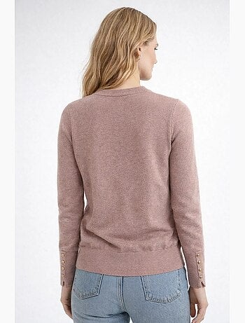 Camisola de malha com decote redondo mixray