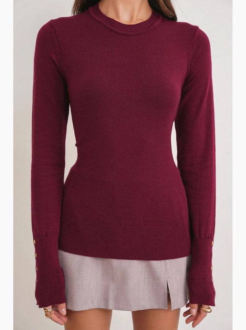 Camisola de malha com decote redondo mixray - Kiabi Camisola de malha com decote redondo mixray - Kiabi