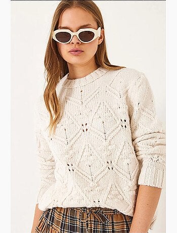 Camisola de malha com detalhe de pompom lucci