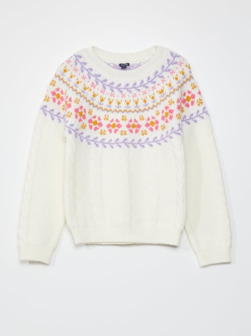 Camisola de malha com estampado de fantasia - Kiabi