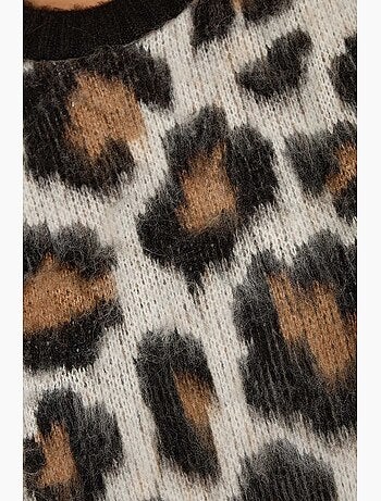 Camisola de malha com estampado de leopardo hiccup