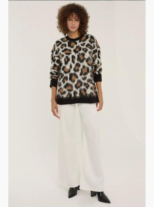 Camisola de malha com estampado de leopardo hiccup - Kiabi Camisola de malha com estampado de leopardo hiccup - Kiabi