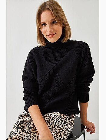 Camisola de malha com gola alta lucci