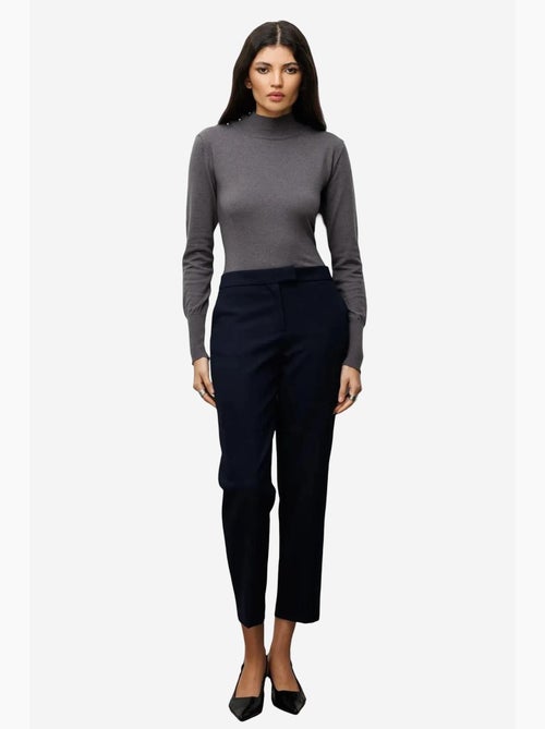 Camisola de malha com gola alta mixray - Kiabi Camisola de malha com gola alta mixray - Kiabi