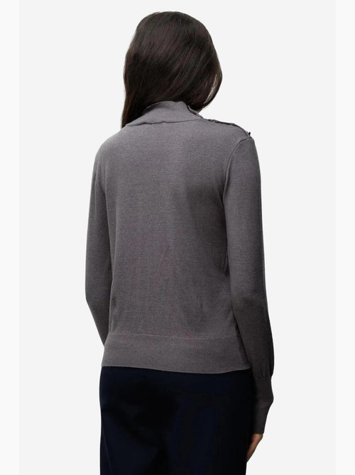 Camisola de malha com gola alta mixray - Kiabi Camisola de malha com gola alta mixray - Kiabi
