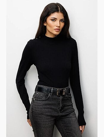 Camisola de malha com gola alta mixray