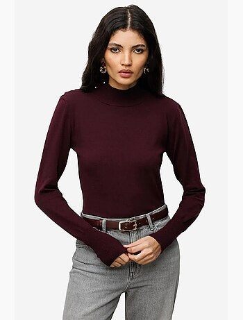 Camisola de malha com gola alta mixray