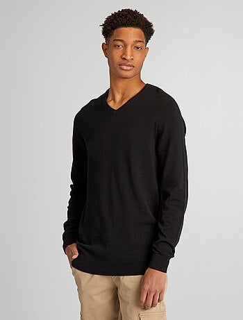 Camisola de malha com gola em bico (+ de 1,90 m)