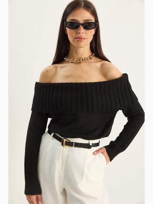 Camisola de malha com gola madonna lucci - Kiabi Camisola de malha com gola madonna lucci - Kiabi