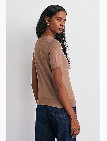 Camisola de malha com gola redonda dilvin