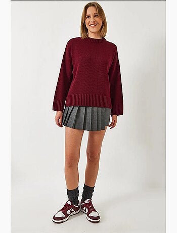 Camisola de malha com gola redonda lucci