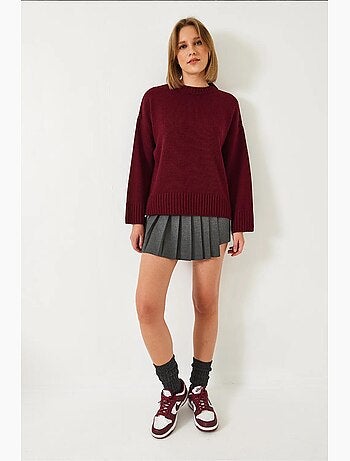 Camisola de malha com gola redonda lucci