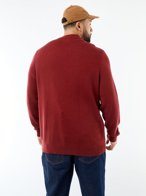 Camisola de malha com gola redonda - Kiabi