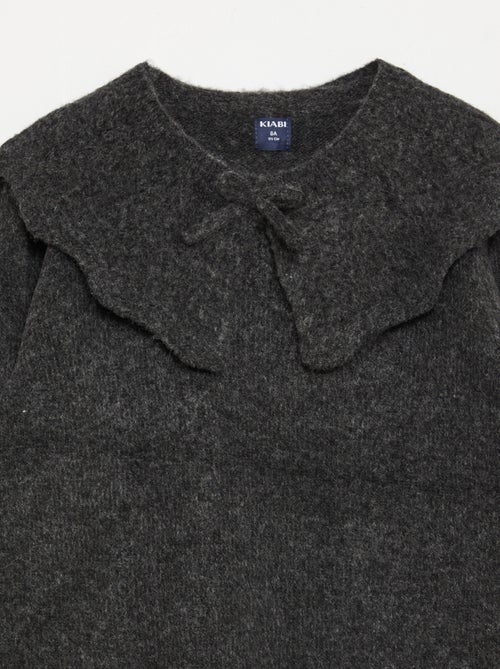 Camisola de malha com gola removível - Kiabi