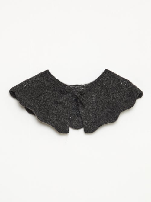 Camisola de malha com gola removível - Kiabi