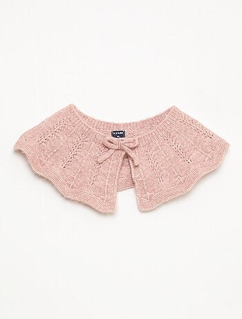 Camisola de malha com gola removível