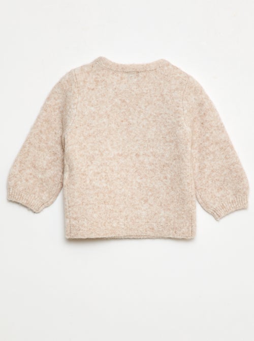 Camisola de malha com laço fantasia à frente - Kiabi