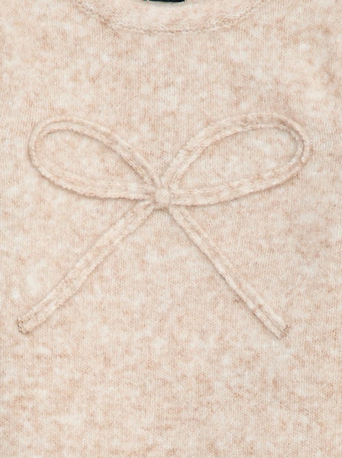 Camisola de malha com laço fantasia à frente - Kiabi