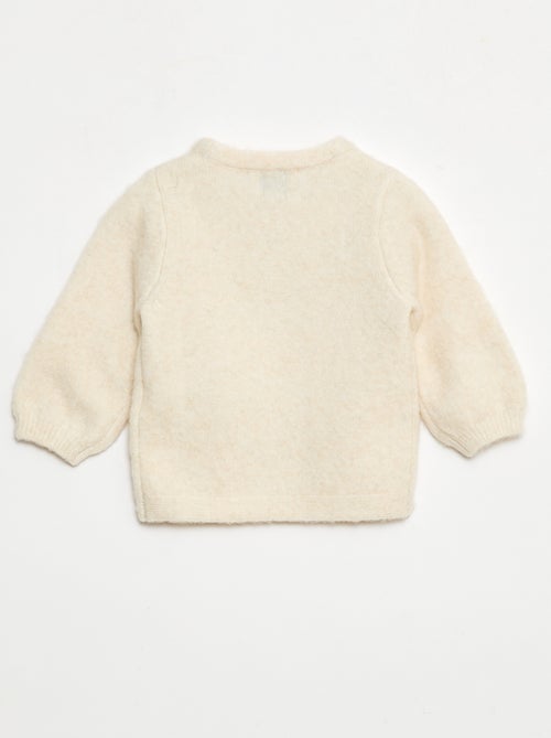 Camisola de malha com laço fantasia à frente - Kiabi