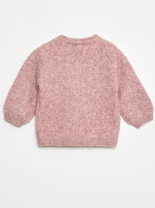 Camisola de malha com laço fantasia na frente - Kiabi