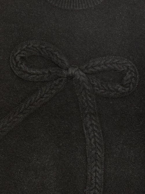 Camisola de malha com nó de malha torcida na frente - Kiabi