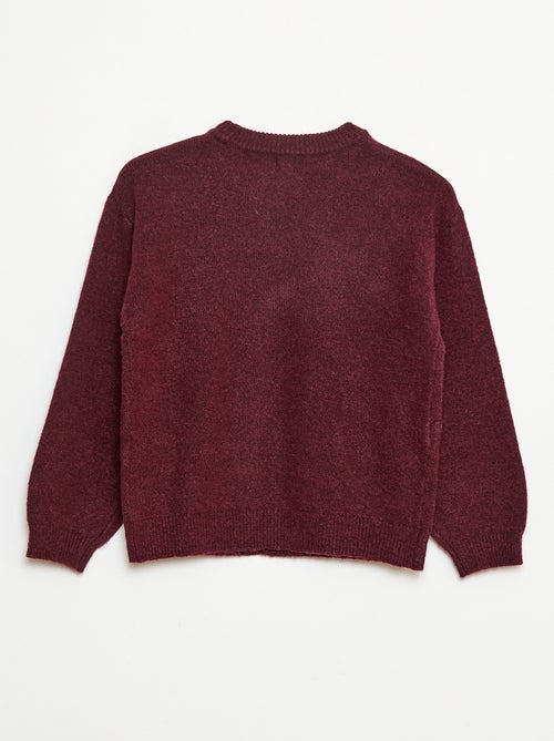 Camisola de malha com nó de malha torcida na frente - Kiabi