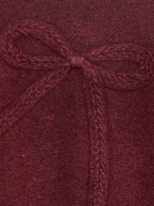 Camisola de malha com nó de malha torcida na frente - Kiabi