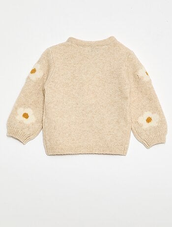 Camisola de malha com padrão fantasia