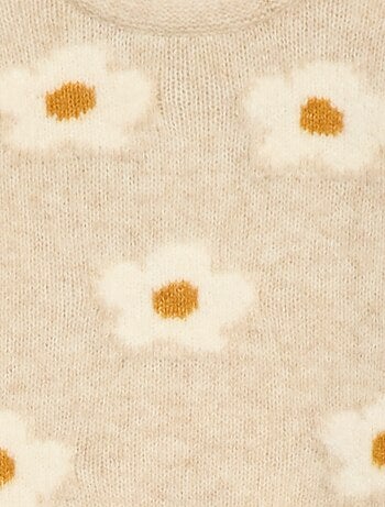 Camisola de malha com padrão fantasia