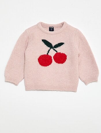 Camisola de malha com padrão fantasia