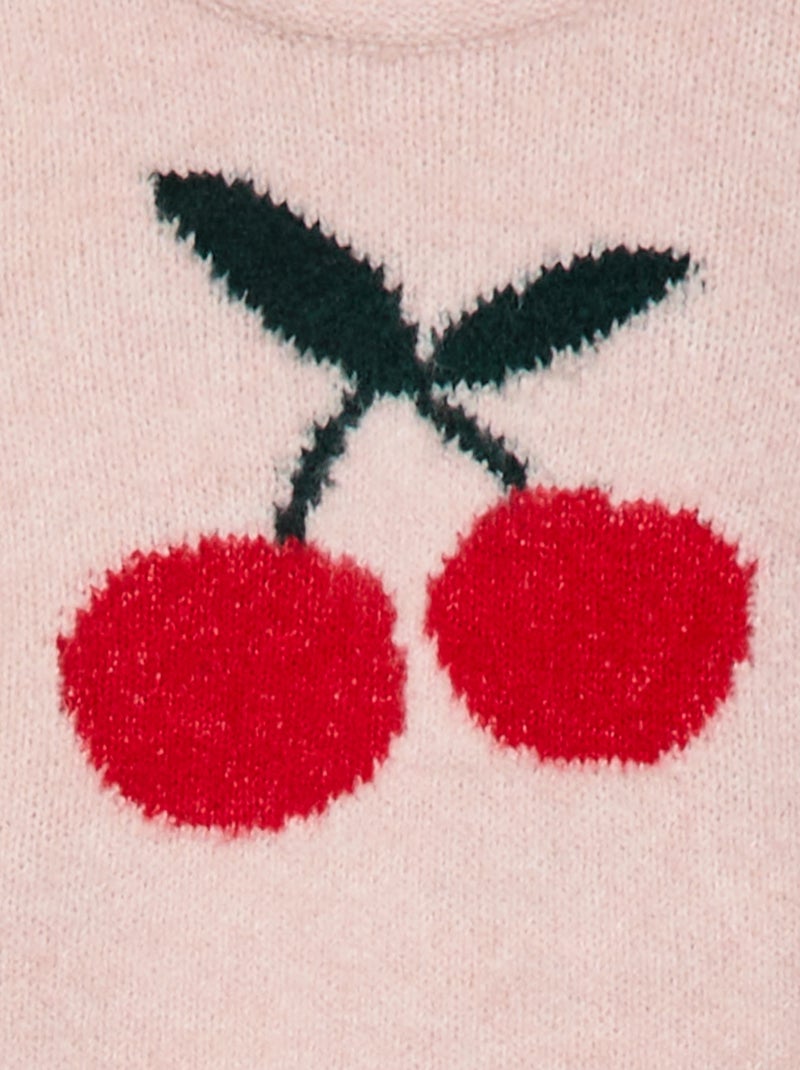 Camisola de malha com padrão fantasia Rosa - Kiabi