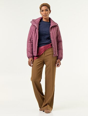 Camisola de malha com tranças