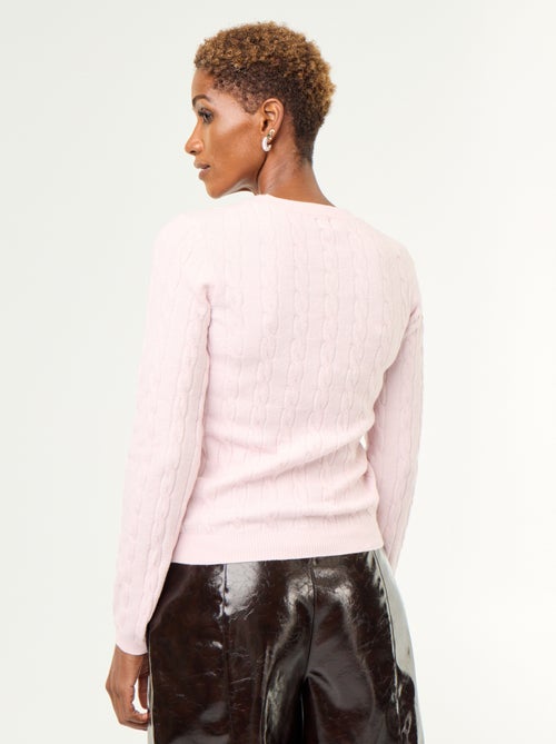 Camisola de malha com tranças - Kiabi