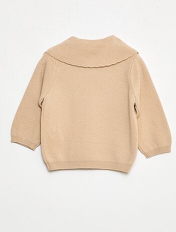 Camisola de malha com um grande laço fantasia à frente