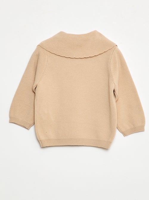 Camisola de malha com um grande laço fantasia à frente - Kiabi