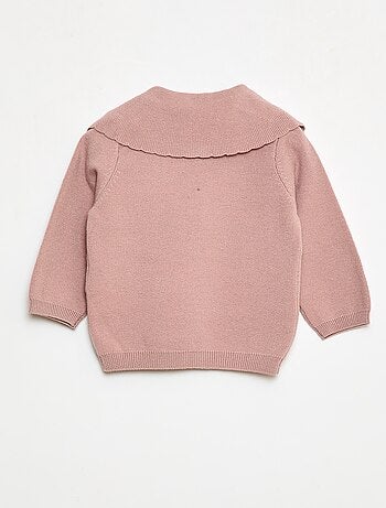 Camisola de malha com um grande laço fantasia à frente