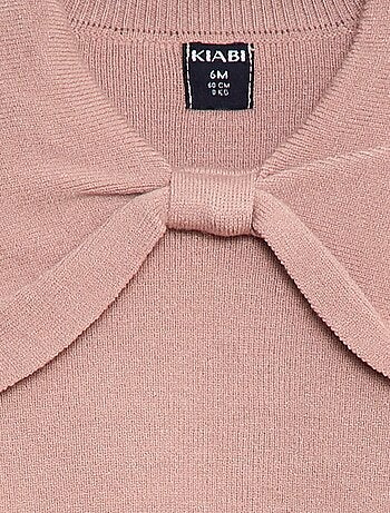 Camisola de malha com um grande laço fantasia à frente