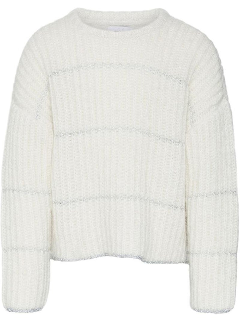 Camisola de Malha Crua Vero Moda Shila para Menina Ecru - Kiabi