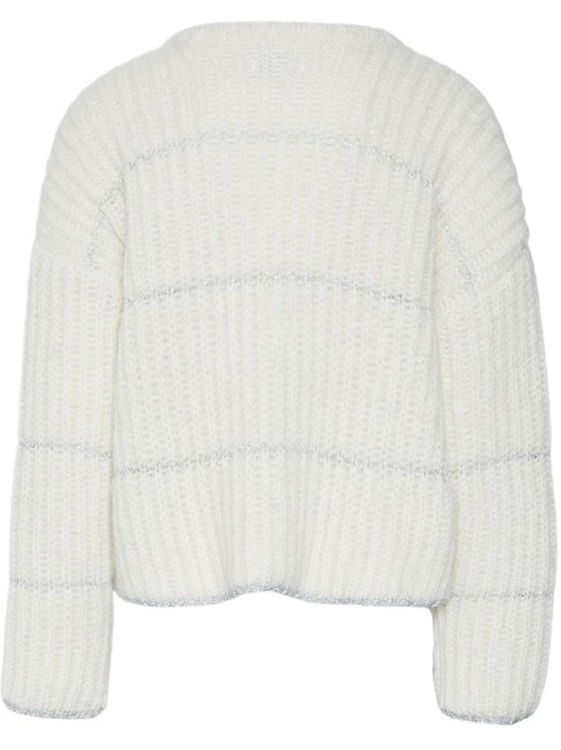 Camisola de Malha Crua Vero Moda Shila para Menina Ecru - Kiabi