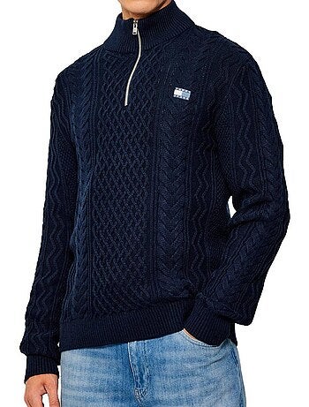 Camisola de Malha de Cabo para Homem Tommy Hilfiger Azul-Marinho