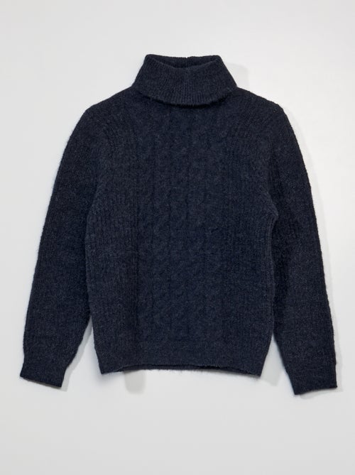 Camisola de malha de gola alta - Kiabi