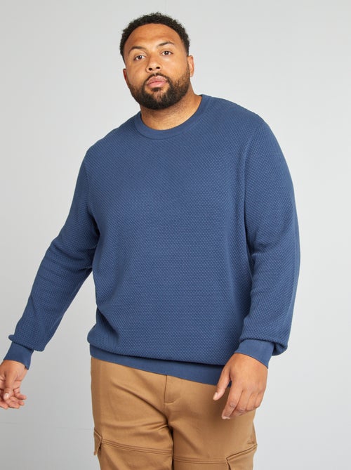 Camisola de malha de gola redonda - Kiabi