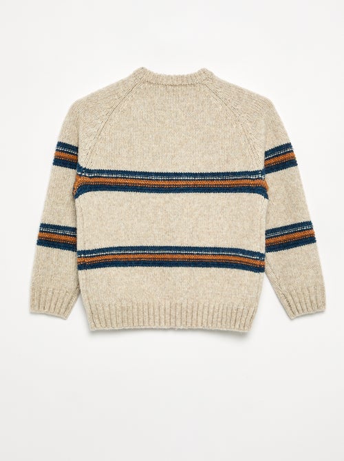 Camisola de malha de gola redonda - Kiabi