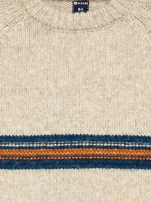 Camisola de malha de gola redonda - Kiabi