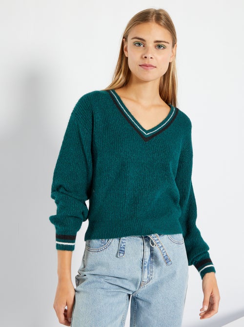 Camisola de malha de tricô - Kiabi