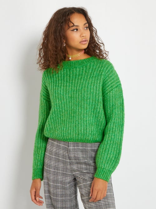 Camisola de malha de tricô - Kiabi