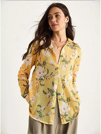 Camisola de malha de verão regular com estampado digital lucci