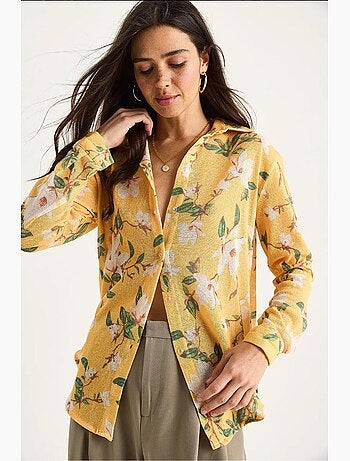 Camisola de malha de verão regular com estampado digital lucci